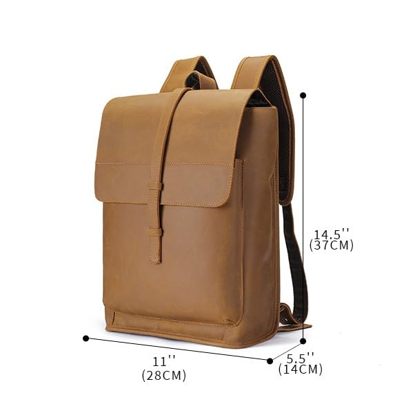 Laptop Backpack Genuine Leather Casual Travel. Phil and Gazelle.