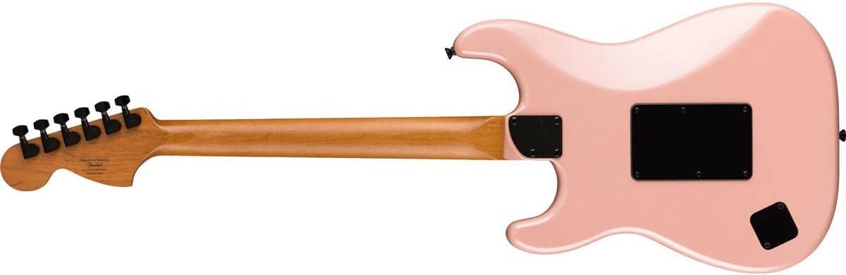 Fender 6 String Solid-Body Electric Guitar, Right, Shell Pink Pearl. Phil and Gazelle.