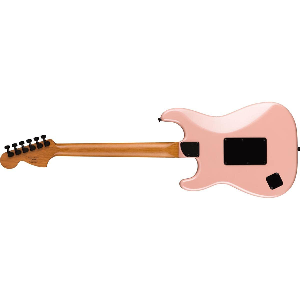 Fender 6 String Solid-Body Electric Guitar, Right, Shell Pink Pearl. Phil and Gazelle.