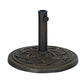 18-Inch Cast Stone Umbrella Base, Made from Rust Free Composite Materials. Phil and Gazelle.