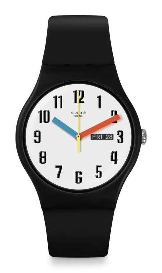 Swatch Unisex Francia Quartz Bio-sourced Watch Phil and Gazelle