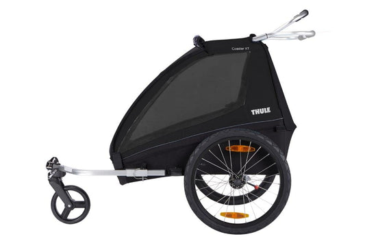 Thule Coaster XT 2-Seat Bicycle Trailer &amp; Stroller. Phil and Gazelle.