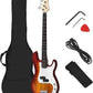 SAFEPLUS 45" Full Size 4 String Electric Bass Guitar kit. Phil and Gazelle.