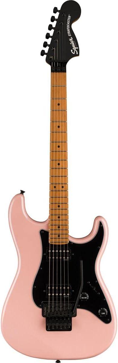 Fender 6 String Solid-Body Electric Guitar, Right, Shell Pink Pearl. Phil and Gazelle.