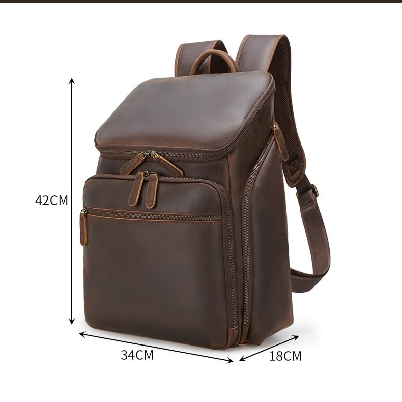 Laptop Backpack Genuine Leather Casual Travel. Phil and Gazelle.