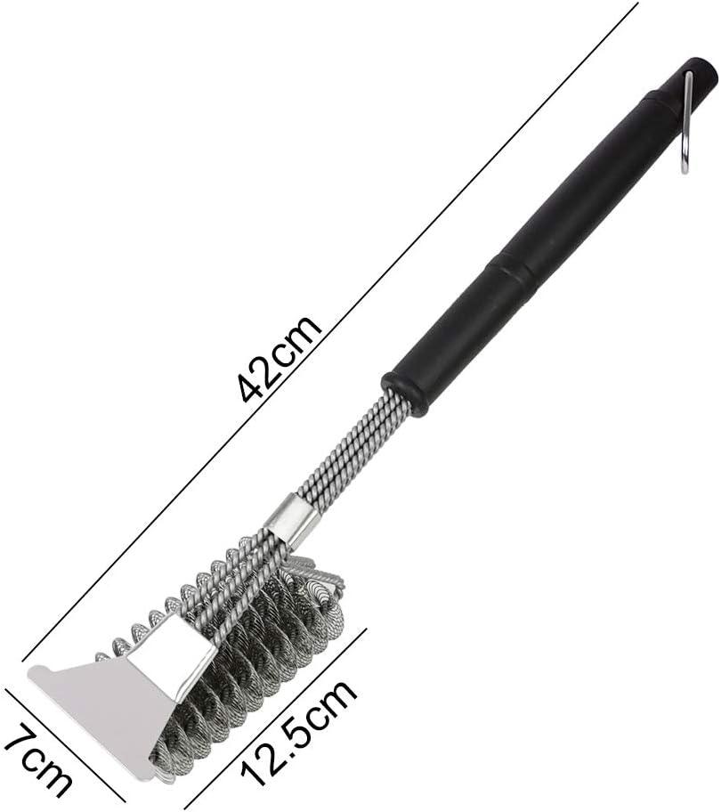 Grill Brush and Scraper, 3 in 1 BBQ Cleaner. Phil and Gazelle.