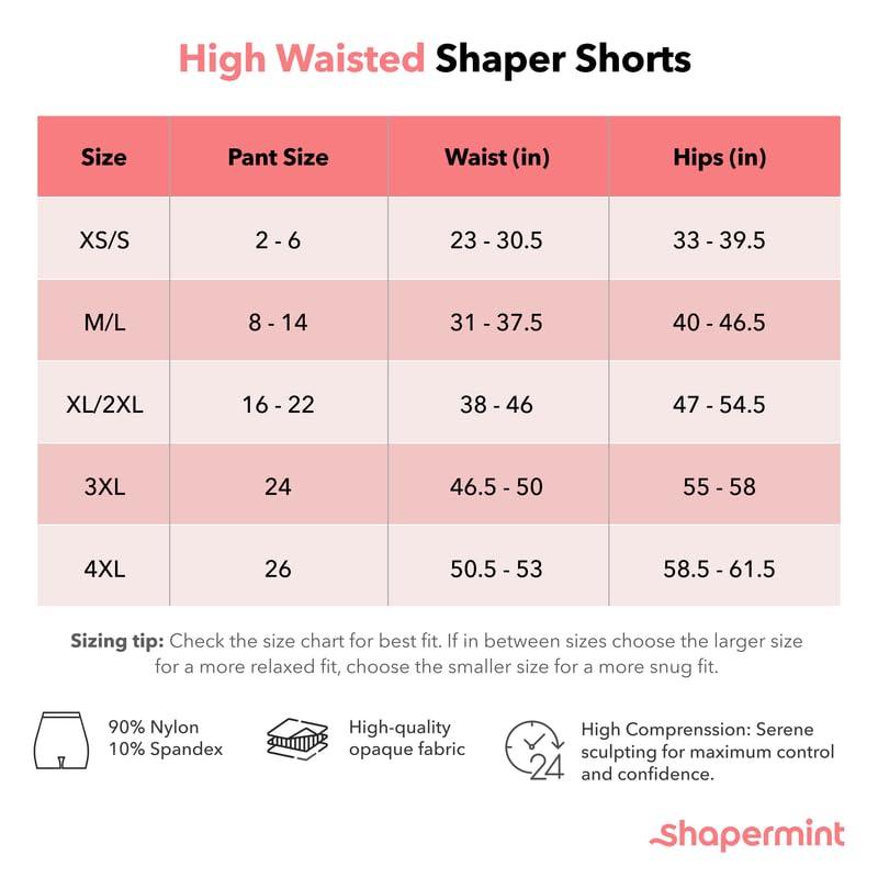 High Waisted Shapewear Shorts - Body Shaper&nbsp; Phil and Gazelle.