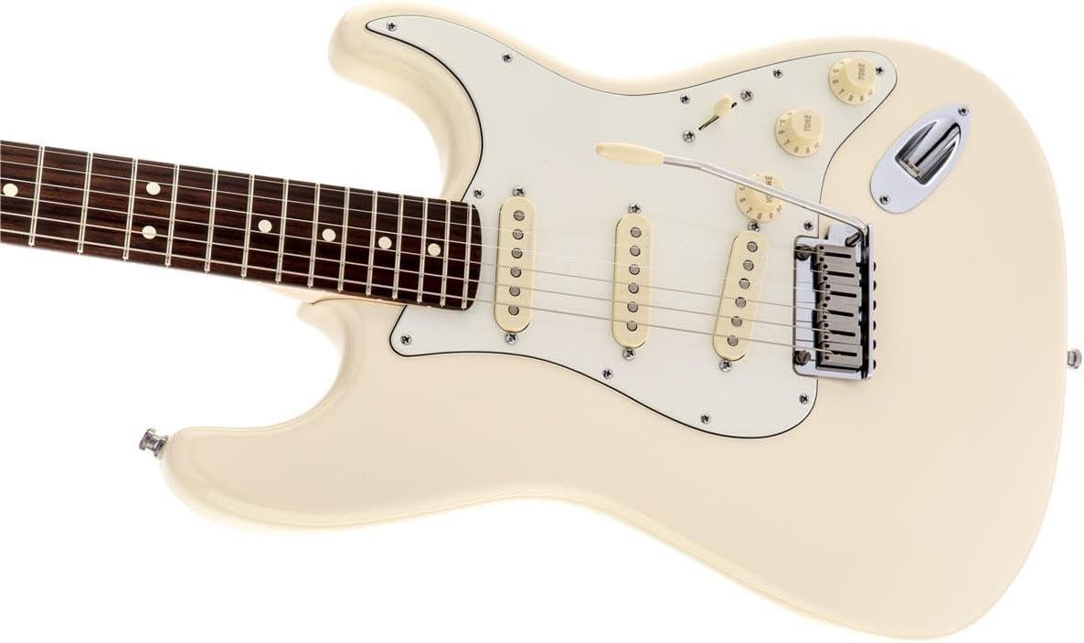 Fender Jeff Beck Stratocaster® Electric Guitar, Olympic White, Rosewood Fretboard. Phil and Gazelle.