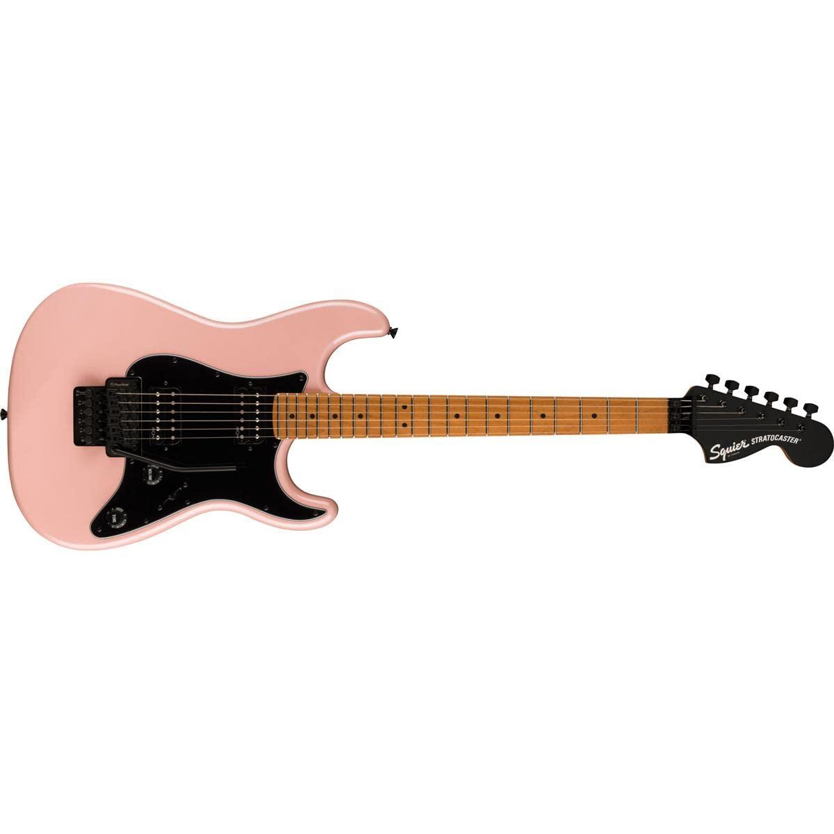 Fender 6 String Solid-Body Electric Guitar, Right, Shell Pink Pearl. Phil and Gazelle.