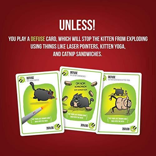 Exploding Kittens, A Russian Roulette Card Game Phil and Gazelle Toys