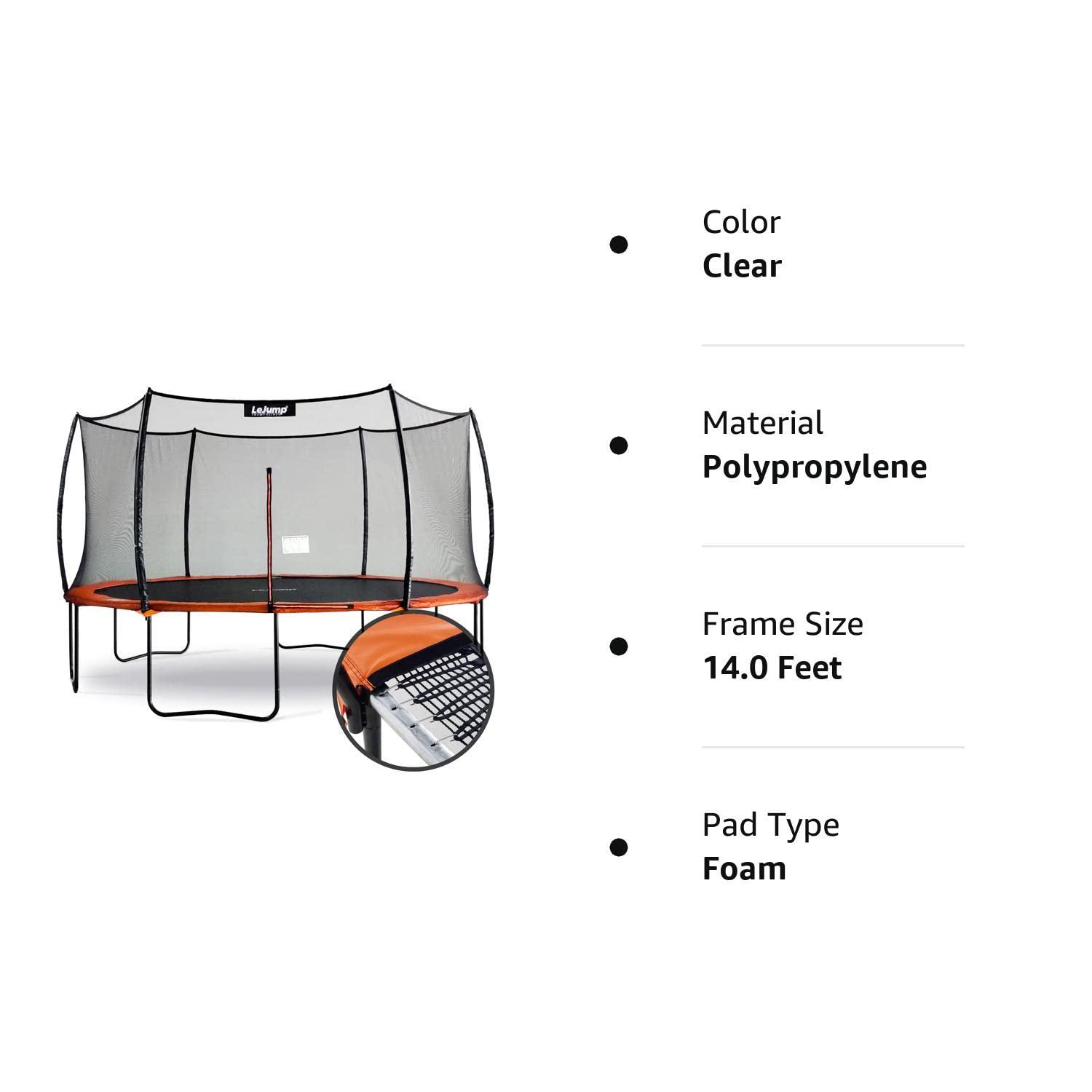 Springless Trampolines LeJump Flora 14 FT Non-Spring ASTM Approved.  Phil and Gazelle.