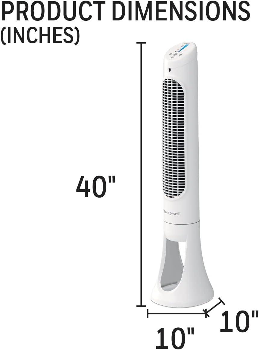 Honeywell HYF260WC QuietSet® Whole Room 40” Tall Tower Fan.