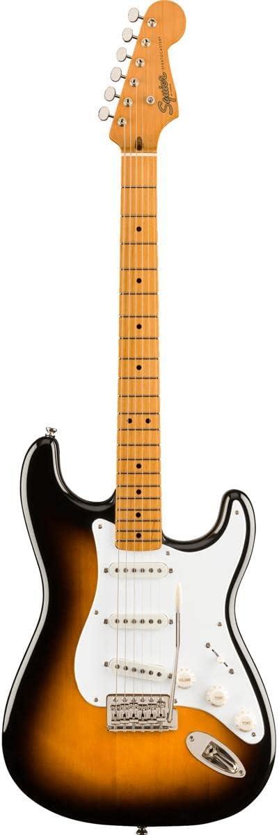 Fender Classic Vibe 6 String Solid-Body Electric Guitar, Right. Phil and Gazelle.