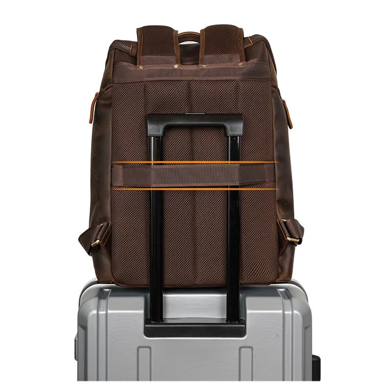 Laptop Backpack Genuine Leather Casual Travel. Phil and Gazelle.