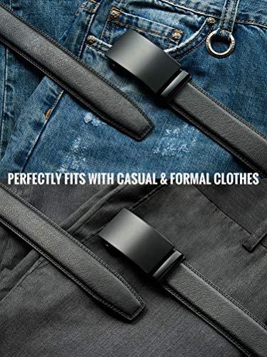 CHAOREN Mens Belt Leather Ratchet 1 3/8" for Casual Jeans - Micro Adjustable Belt Fit Everywhere&nbsp;  Phil and Gazelle.