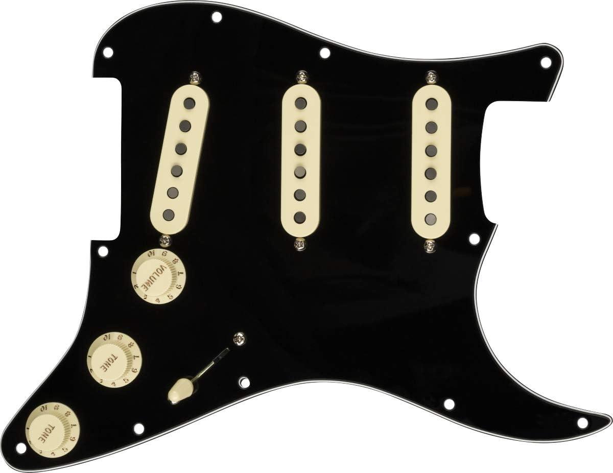 Fender Pre-Wired Strat Pickguard, Custom Shop Fat 50's SSS Electric Guitar Electronics. Phil and Gazelle.