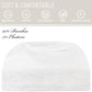 Jo Alnorm Womens Bamboo Beanie Lace Turban Soft Sleeping Night Cap Off-White