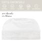 Jo Alnorm Womens Bamboo Beanie Lace Turban Soft Sleeping Night Cap Off-White