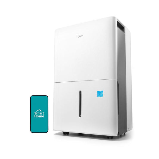 Midea 4,500 Sq. Ft. Energy Star Certified WiFi Enabled Dehumidifier With Reusable Air Filter. Phil and gazelle.