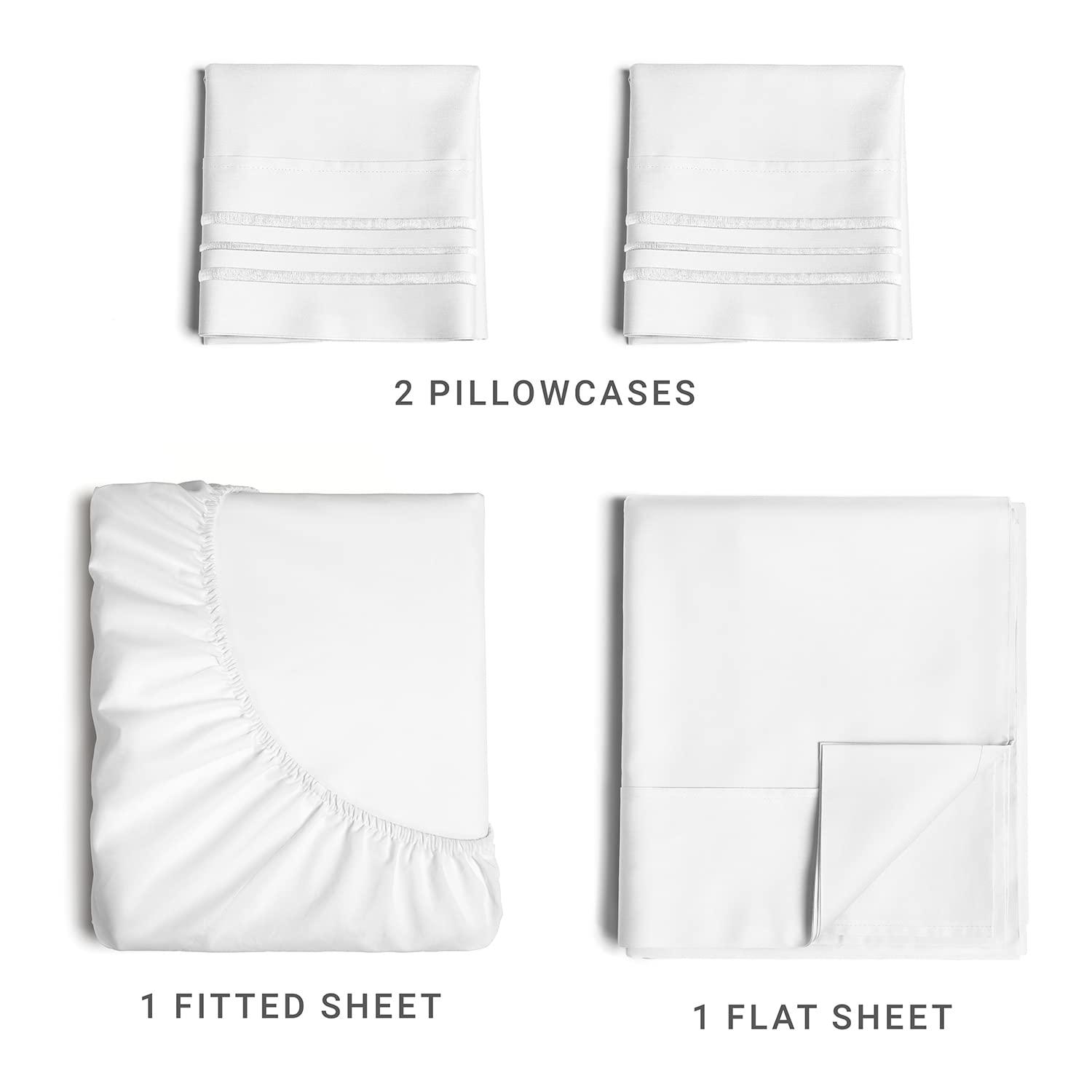 Queen Size 4 Piece Sheet Set - Comfy Breathable & Cooling Phil and Gazelle