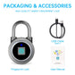 Fingerprint Padlock, Bluetooth Lock, Mobile APP, Keyless Biometric. Phil and Gazelle.