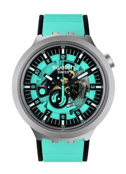 Swatch Mint Trim Big Bold Irony Watch Phil and Gazelle