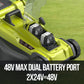 ionRUSH 48V Cordless Brushless Lawn Mower Kit with 4.0Ah Battery. Phil and Gazelle.