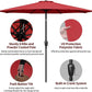 Simple Deluxe 9ft Outdoor Market Table Patio Umbrella with Button Tilt. Phil and Gazelle.