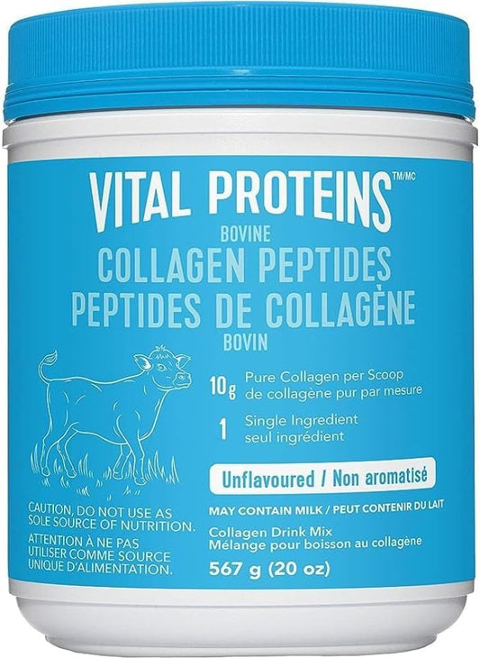 Vital Proteins Collagen Peptides, 567g - Hydrolyzed Collagen - 10g per Serving - Unflavored. Phil and Gazelle.