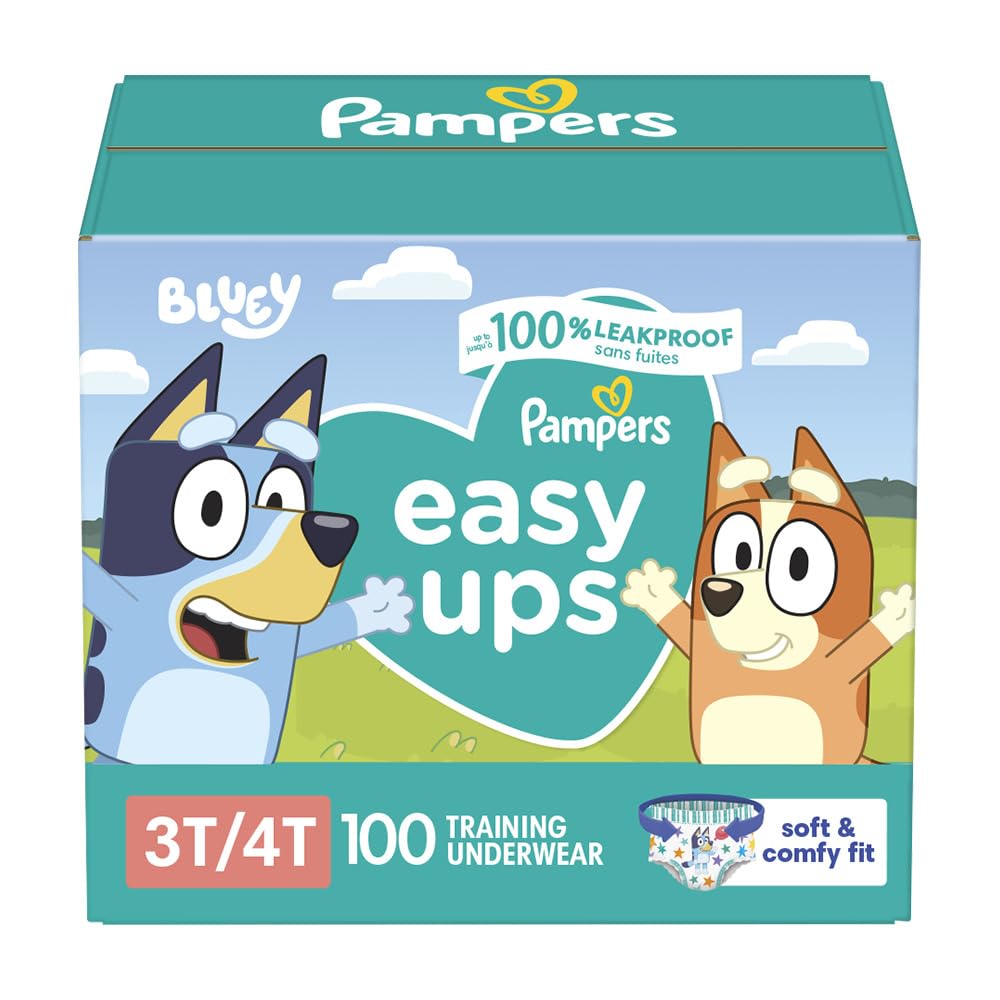 Pampers Easy Ups Diapers, Size 5 (3T-4T) Phil and Gazelle.