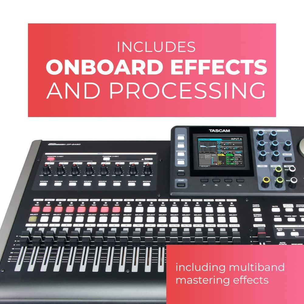 Tascam DP-24sd Digital Portastudio 24-Track SD Card Recorder. Phil and Gazelle.