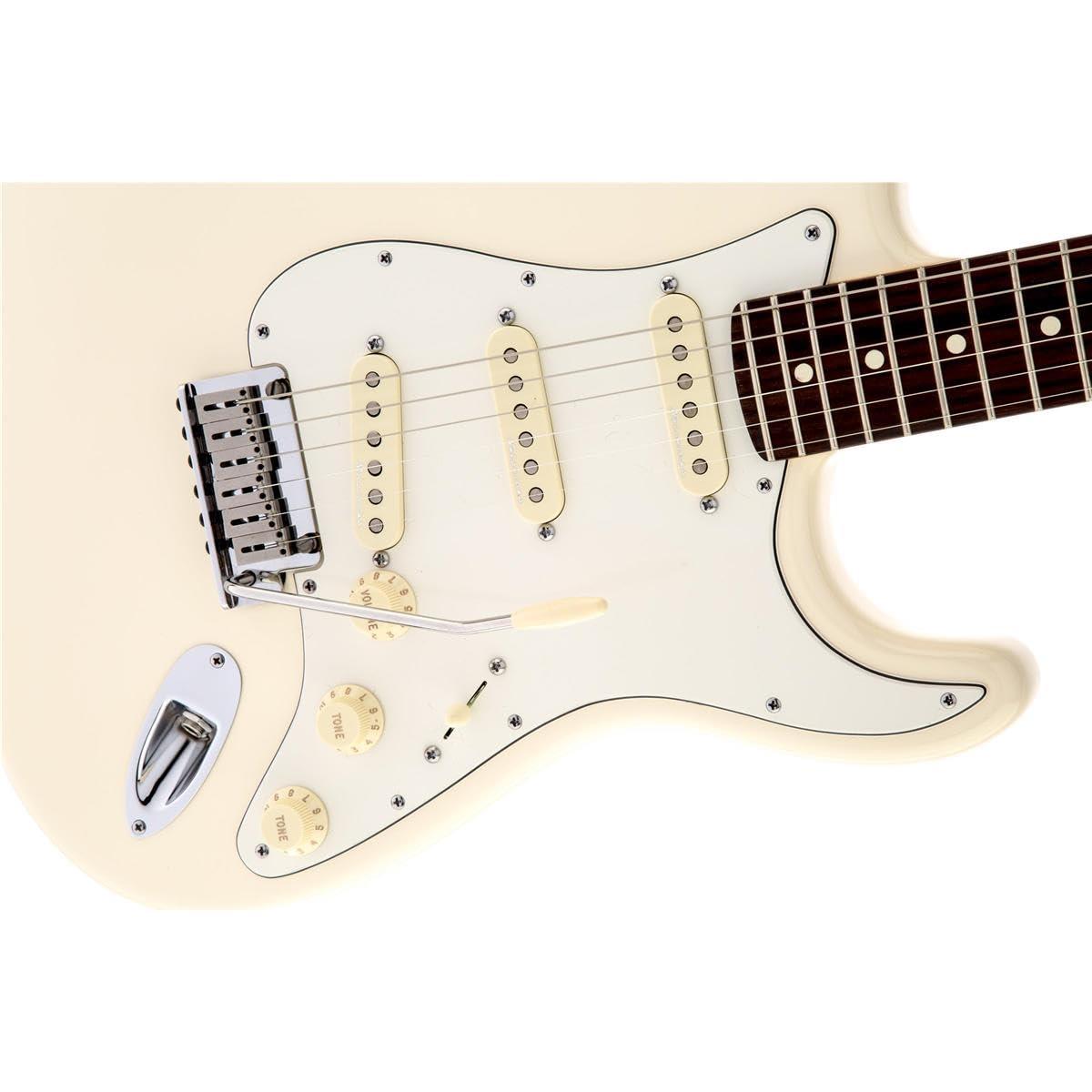 Fender Jeff Beck Stratocaster® Electric Guitar, Olympic White, Rosewood Fretboard. Phil and Gazelle.