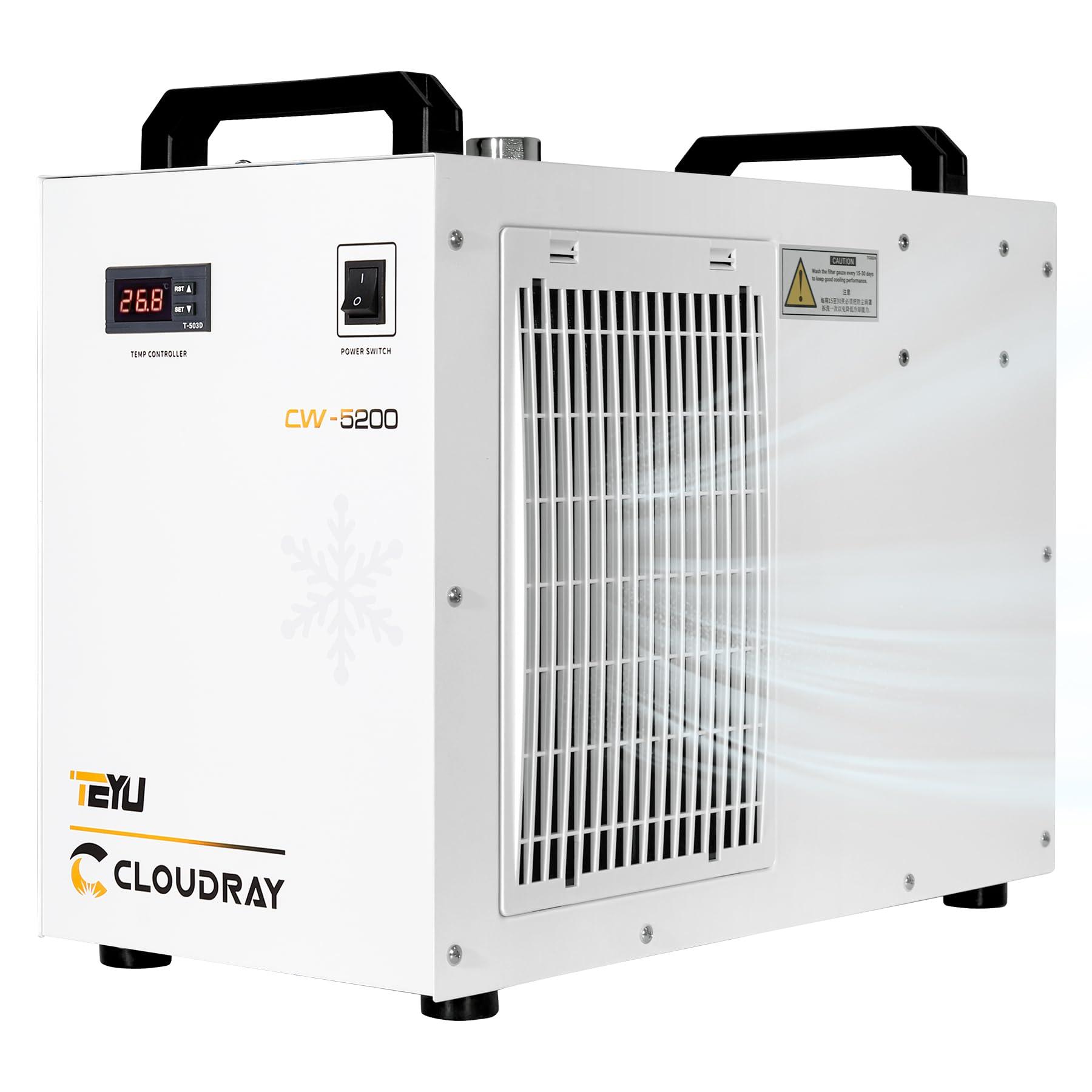 Cloudray 5200 Water Chiller 6L 3.43gpm Laser Water Chiller for CO2 . Phil and Gazelle.