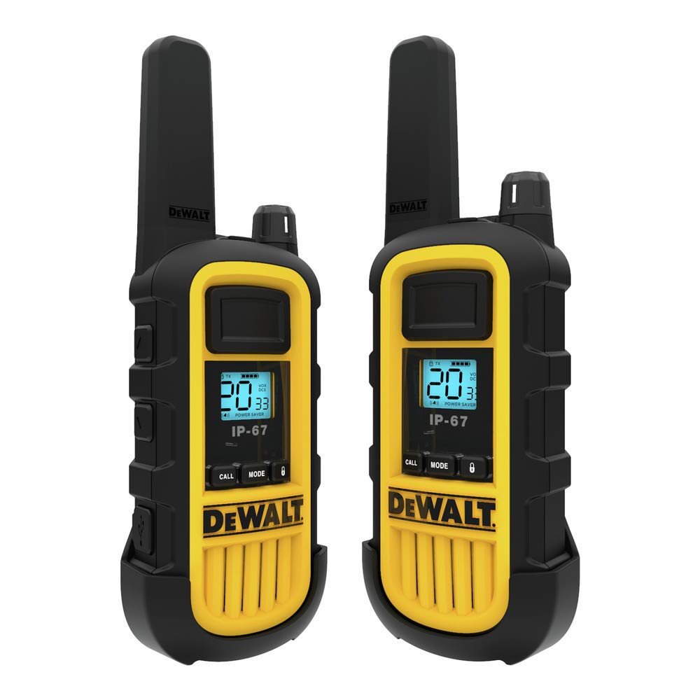 Heavy-Duty 2-Watt Jobsite FRS Walkie Talkies. Phil and Gazelle.