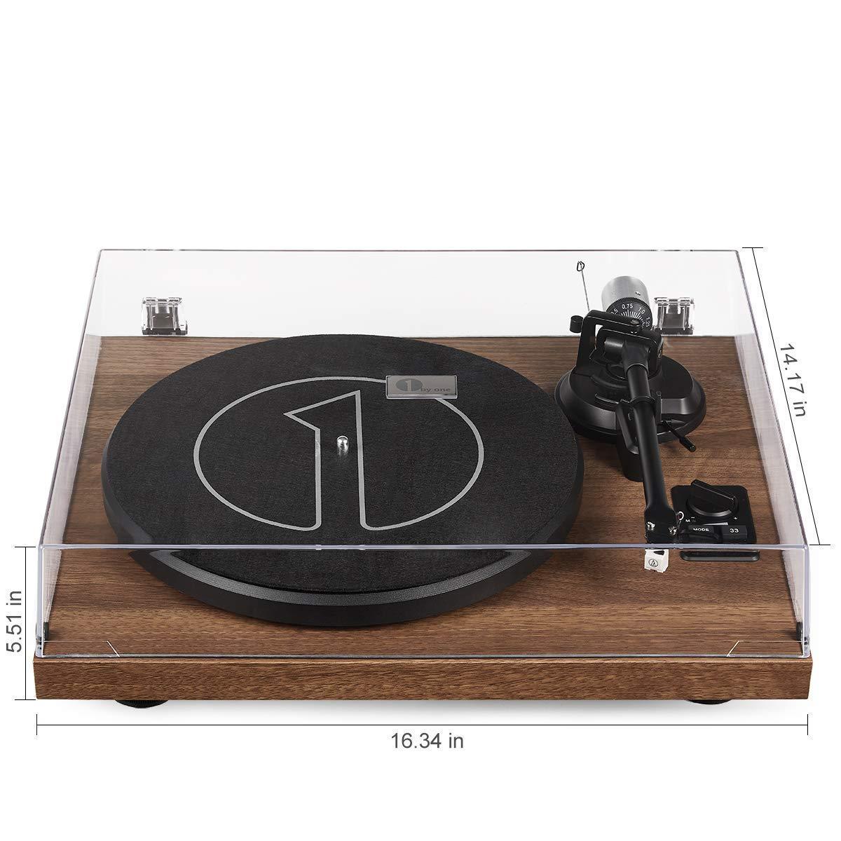 1 BY ONE Record Player Wireless Turntable HiFi System 36 Watt. Phil and Gazelle.