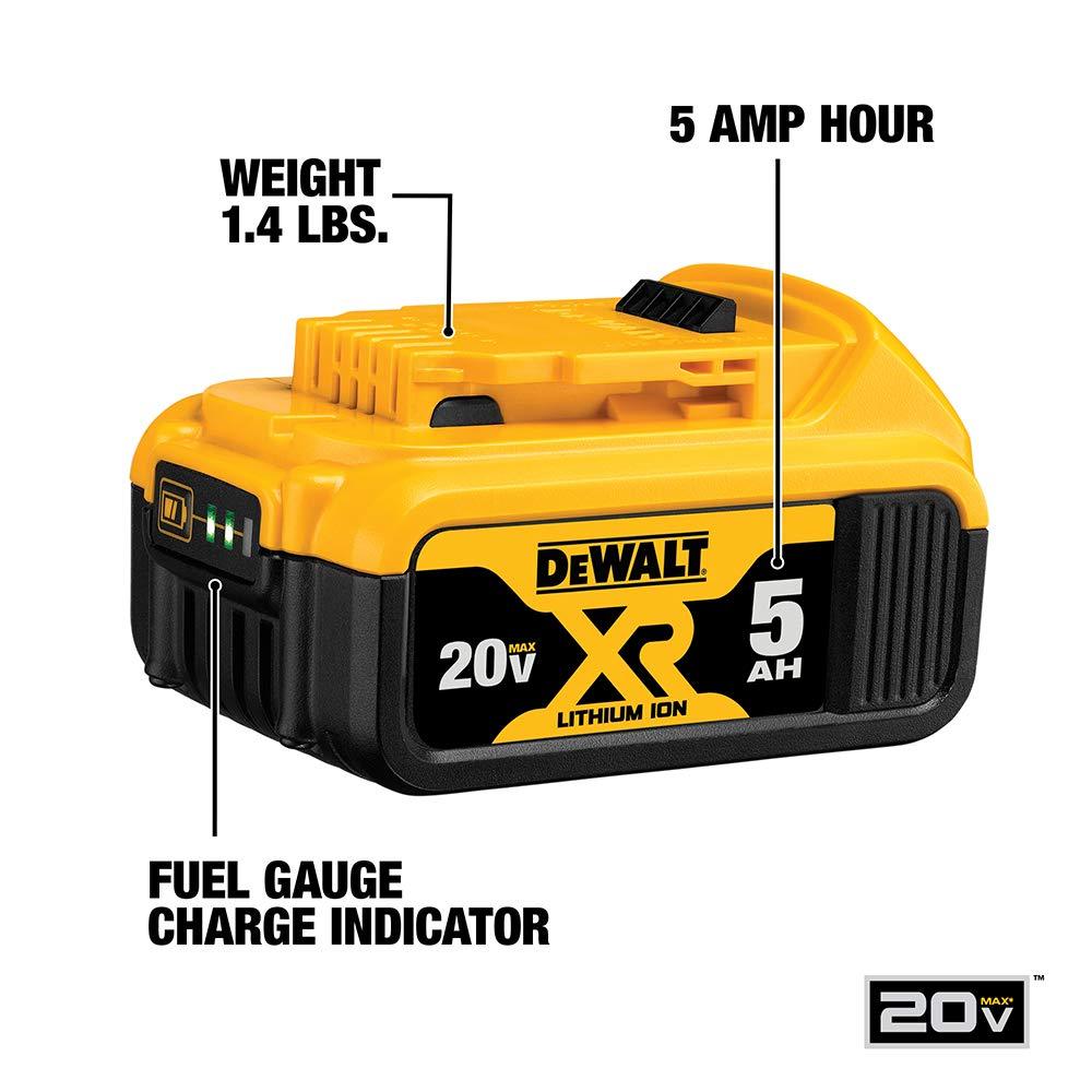 DEWALT 20V Max XR 20V Battery, 5.0-Ah, 2-Pack. Phil and Gazelle.