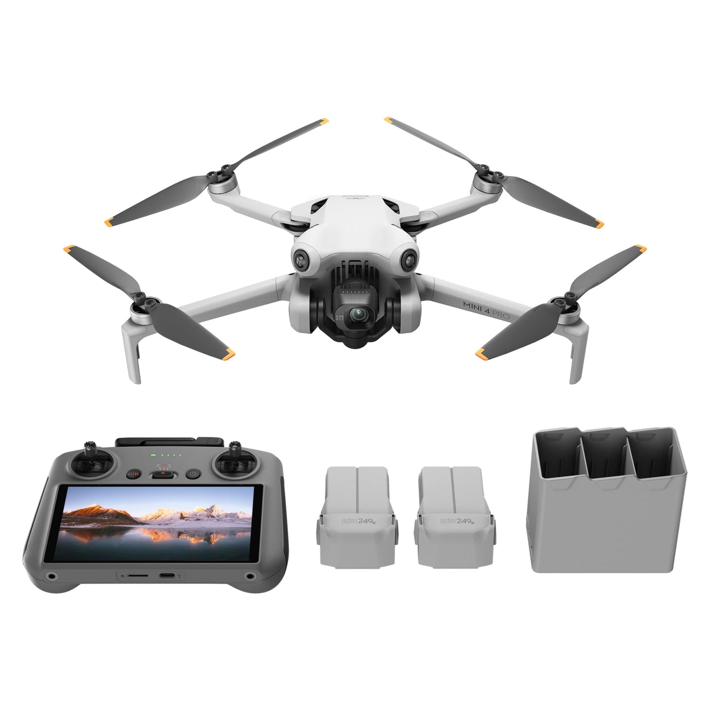 DJI Mini 4 Pro Fly More Combo with DJI RC 2 (screen remote controller) Phil and Gazelle.