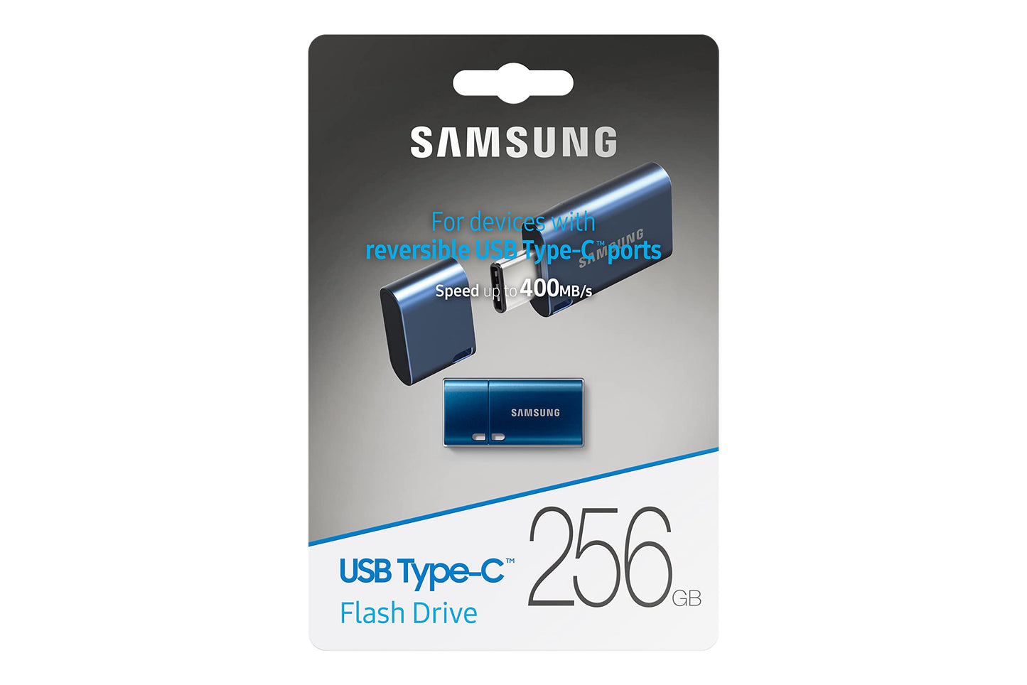 SAMSUNG Type-C USB Flash Drive, 256GB, Transfers 4GB Files in 11 Secs. Phil and Gazelle.