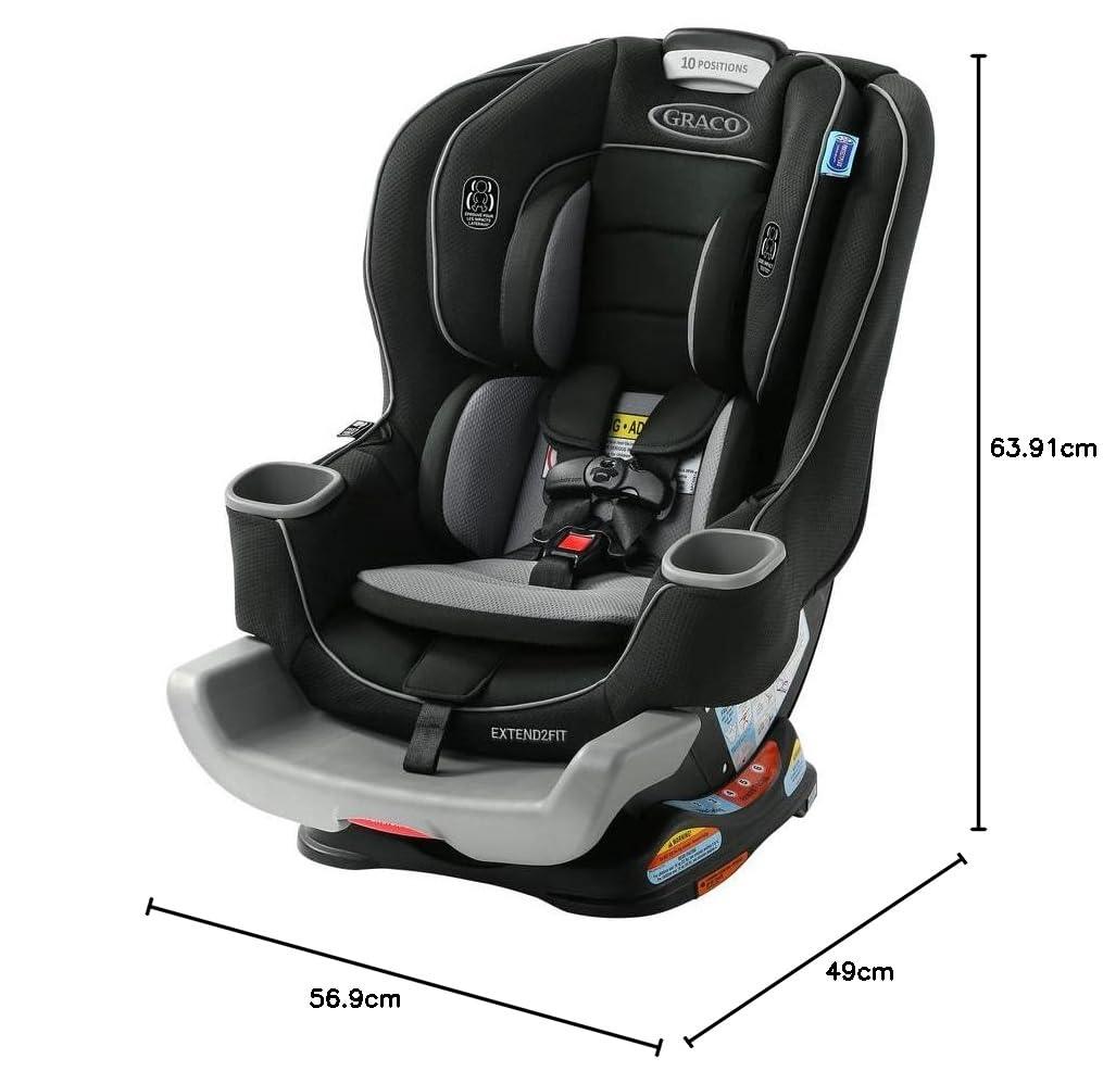 Graco Convertible Car Seat, Extend2Fit. Phil and Gazelle.