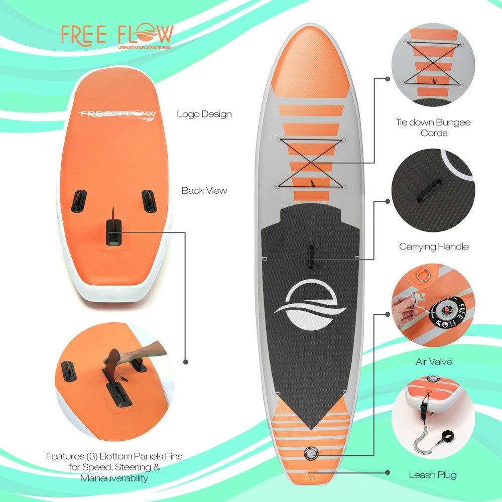 Premium Inflatable Stand Up Paddle Board (6 Inches Thick) Phil and Gazelle.