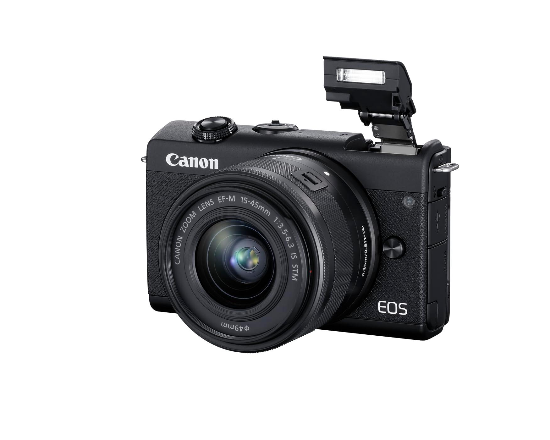 Canon EOS M200 Compact Mirrorless Digital Vlogging Camera with EF-M 15-45mm lens. Phil and Gazelle.