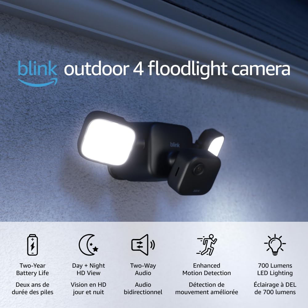 Blink Outdoor 4 Floodlight Camera. Phil and Gazelle.