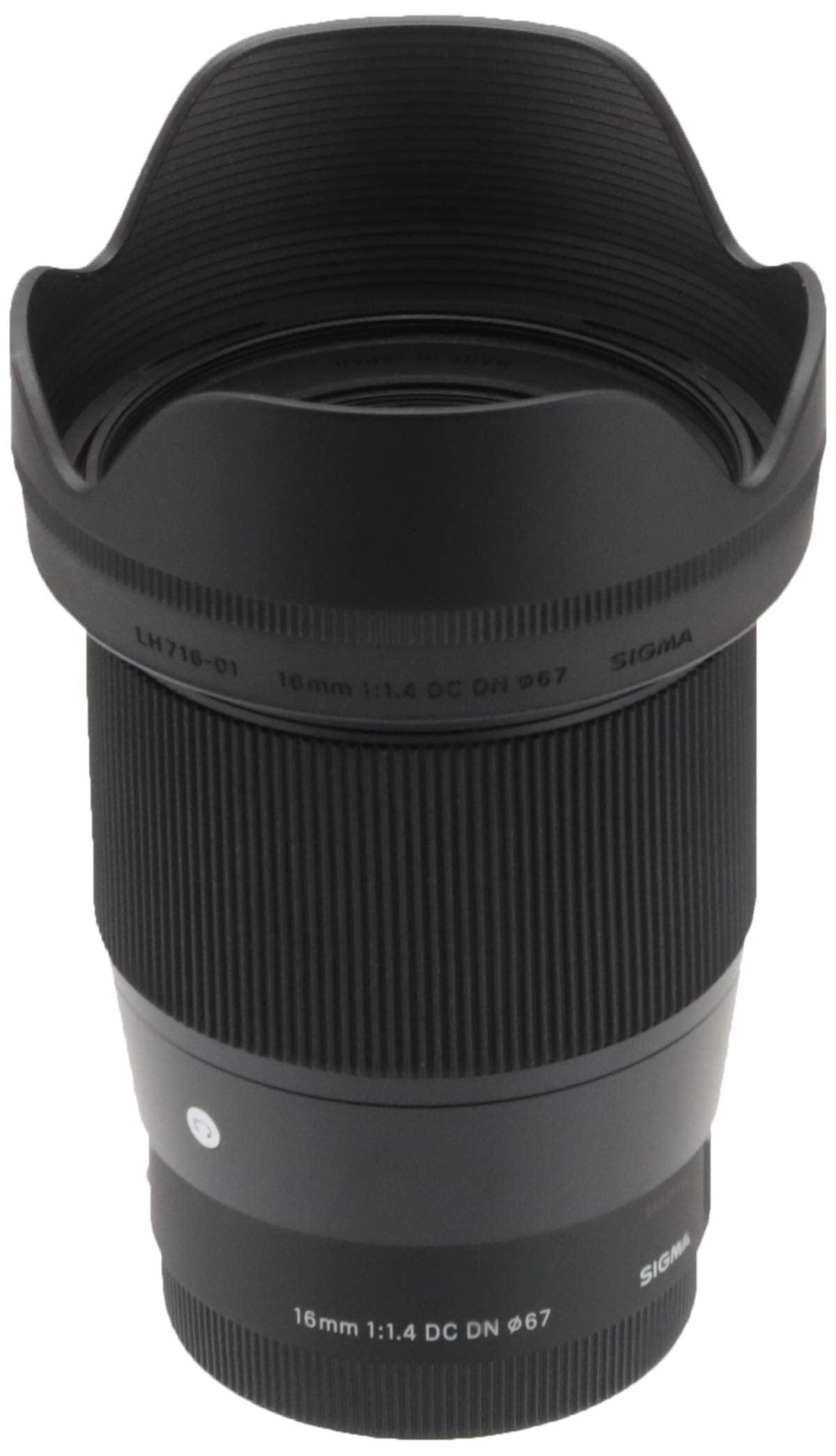 Sigma 16mm f1.4 DC DN Contemporary Lens for Sony E. Phil and Gazelle.