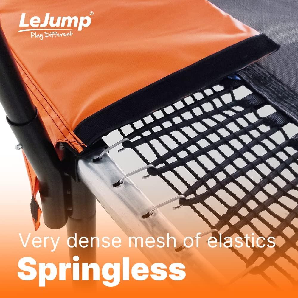 Springless Trampolines LeJump Flora 14 FT Non-Spring ASTM Approved.  Phil and Gazelle.