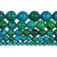 Natural Stone Beads 6mm Chrysocolla Beads Gemstone Round Loose Beads Crystal Energy Stone Healing Power for Jewelry Making DIY,1 Strand 15"