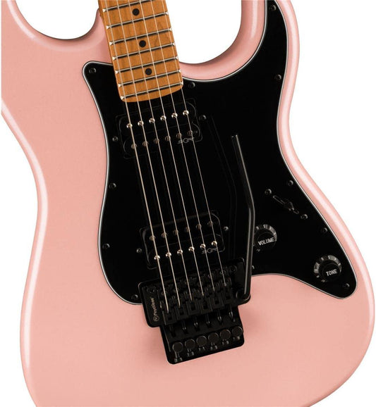 Fender 6 String Solid-Body Electric Guitar, Right, Shell Pink Pearl. Phil and Gazelle.