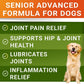 Senior Advanced Glucosamine Joint Supplement for Dogs. Phil and Gazelle.