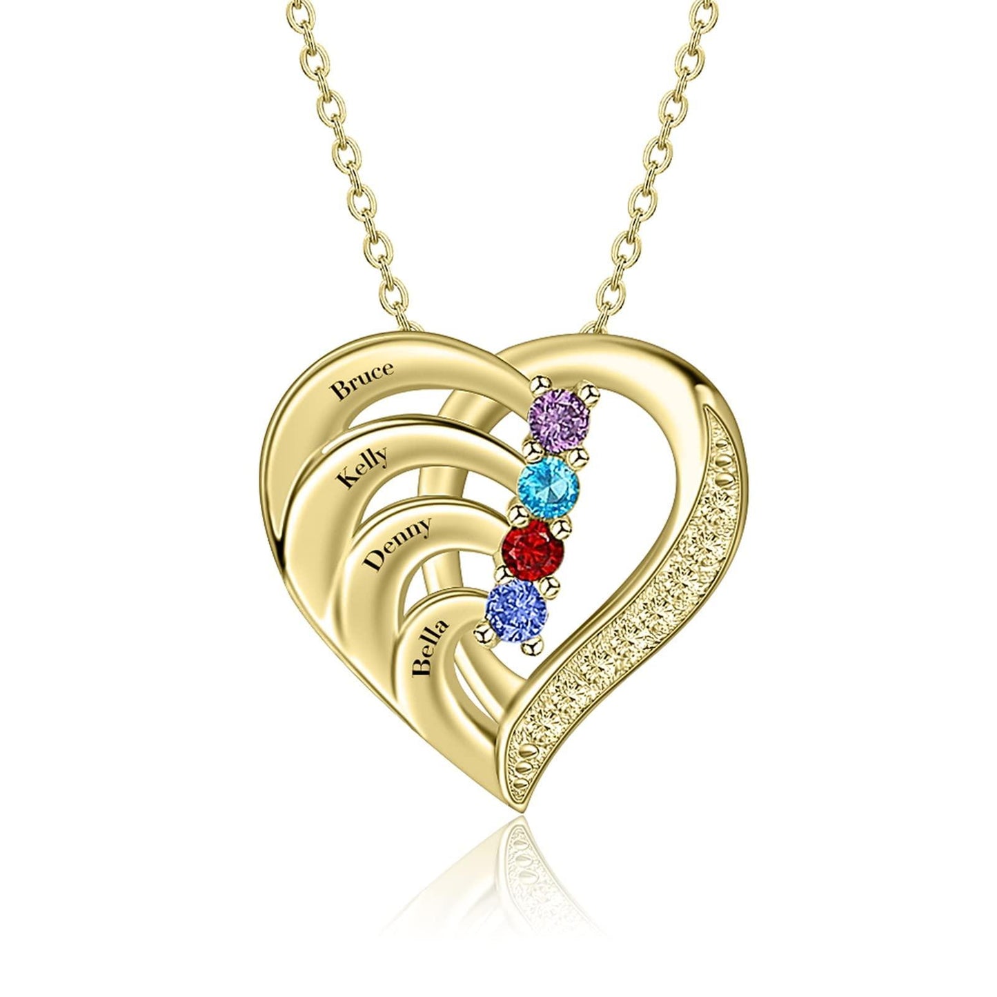 Love Heart Pendant Necklace for Mother's day Phil and Gazelle