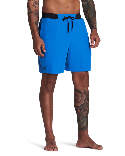 Under Armour Men's Standard Comfort Swim Trunks, Shorts with Drawstring Closure & Full Elastic Waistband, Sp22 Victory Blue, Medium