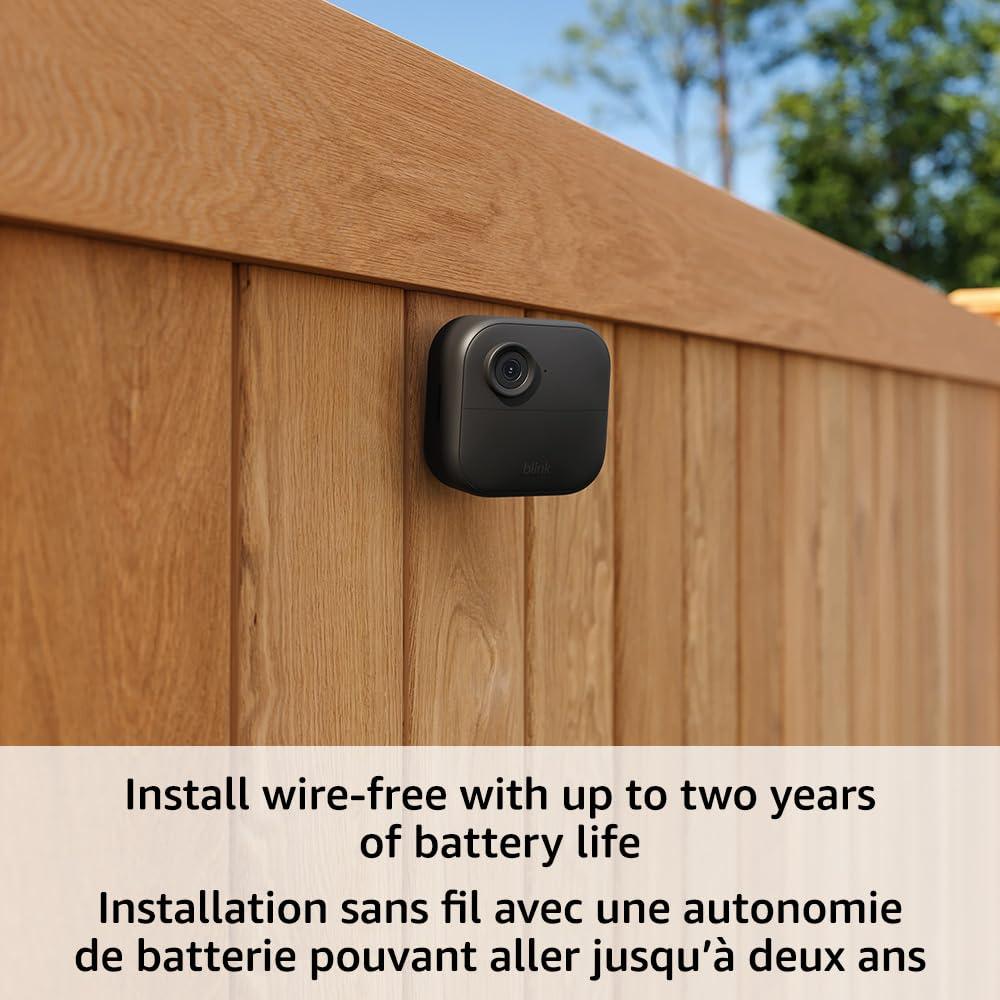 Blink Outdoor 4 (4th Gen) – Wire-free smart security camera, two-year battery life. Phil and Gazelle.